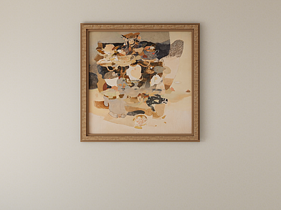 复古中古挂画 装饰画 挂画