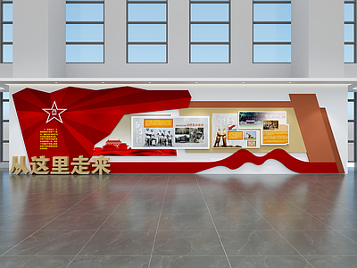 现代城市展厅 企业文化墙 企业文化宣传墙 主题形象展示墙