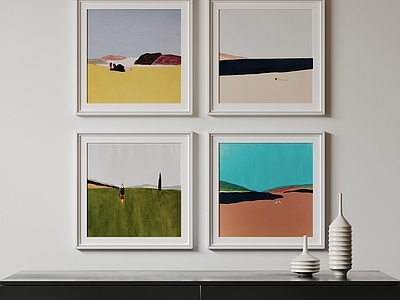 现代极简挂画 抽象装饰画 高端艺术挂画 侘寂中古风画 意式肌理油画 儿童装饰画