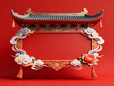 新中式活动门头