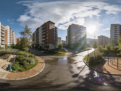 现代小区HDR 居民区小区HDR