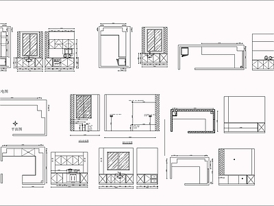 现代厨房 厨房模型集锦 施工图