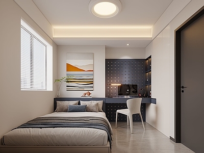 现代简约女孩房