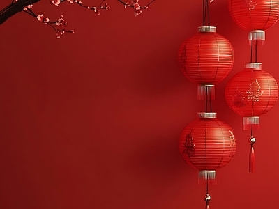 中式其它外景 新年氛围素材
