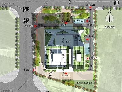 现代办公楼建筑 高层办公楼 办公楼 施工图