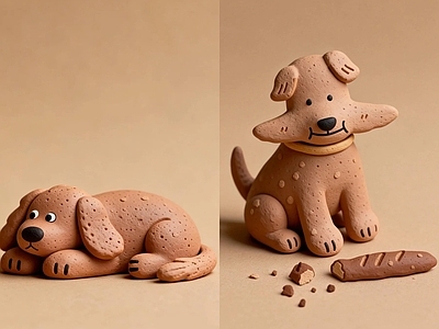 现代雕塑摆件 狗潮玩艺术雕塑 动物抽象雕塑 现代艺术陈设 商业空间摆件 网红打卡雕塑