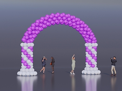 现代其他美陈 气球拱门