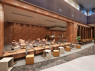 现代新中式茶餐厅 咖啡店 餐厅
