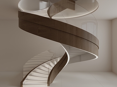 极简弧形楼梯