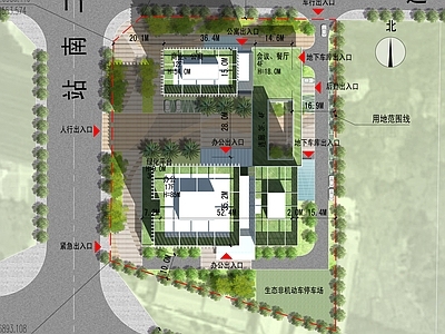 现代办公楼建筑 高层办公楼 办公楼 现代办公楼 施工图