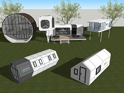 现代风格建筑 太空舱建筑