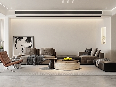 现代简约大平层客餐厅