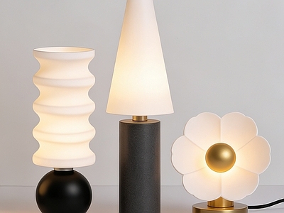 现代简约灯具组合 台灯 台灯组合 装饰灯  艺术灯 灯具
