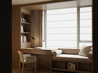 现代书桌 飘窗书桌