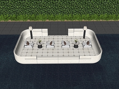 轻奢法式景观座椅 海派下沉卡座 示范区下沉卡座 异形弧形卡座 下沉卡座