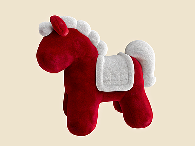 奶油风儿童椅 小马坐凳 儿童凳子