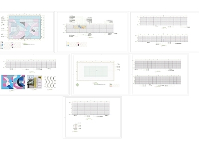 现代篮球场 网红球场 施工图