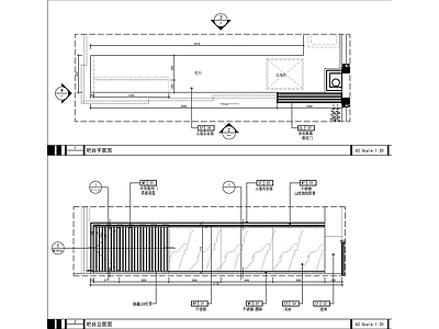 吧台节点 厨房吧台节点图 施工图