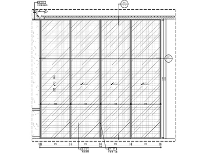 玻璃门节点 夹丝玻璃推拉门节 施工图
