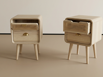 现代轻奢床头柜 方形床头柜 成人床头柜 儿童床头柜