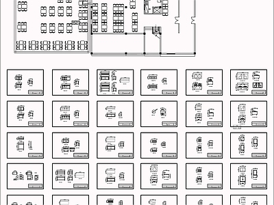 现代厨房设施 灶具立面图 施工图