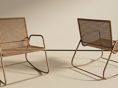 现代简约摇椅 休闲椅 扶手椅