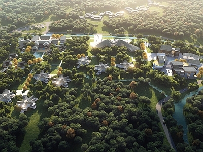 现代新中式其他公共建筑 乡村振兴 现代中式 小公建