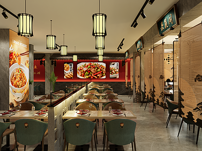 新中式中餐厅 中餐厅明档 酒店 湘菜 饭店 餐厅