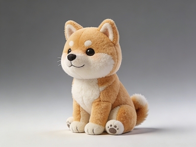 现代雕塑 柴犬 雕塑 美陈 AIGC 动物雕塑
