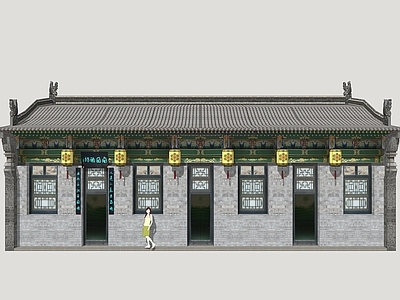 中式乡村民房 山西大院民居 山西大院 山西传统民居 传统民居民房