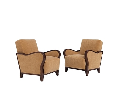 北欧中古休闲椅 斯堪的纳维亚风格 布艺扶手椅 曲线造型