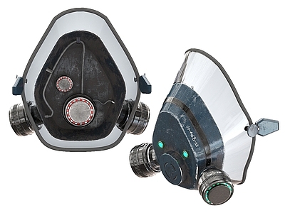 赛博朋克医疗器材 防毒面具 防毒面罩 呼吸防护器