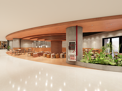现代新中式茶餐厅 咖啡店 餐厅 烘焙店