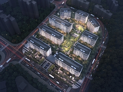 新中式极简多层住宅 新中式多层住宅 坡屋顶住宅 豪宅立面 现代简约风格住宅