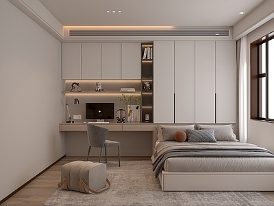 现代简约榻榻米卧室 榻榻米 卧室