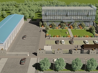 现代主义产业园办公楼