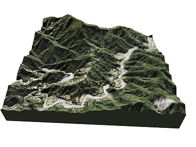 现代其他地形地貌 真实地形 山地地形 微地形 上台山