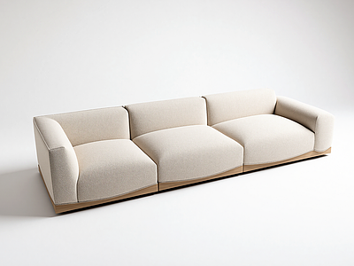 现代极简双人沙发 District Eight 多人沙发 布艺沙发 模块沙发