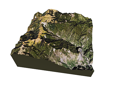 现代其他地形地貌 山地地形 真实地形 微地形 乌帽子山