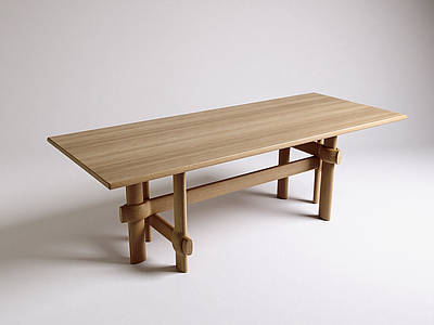现代极简餐桌 District Eigt D8 长餐桌 木餐桌