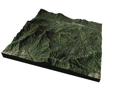 自然主义景观陡坡山体