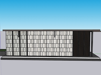 新中式其他景观小品 廊架CAD 廊架su 休闲空间 会客厅 园区廊架