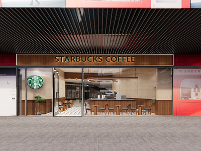 现代简约咖啡厅 咖啡店 商场 餐厅