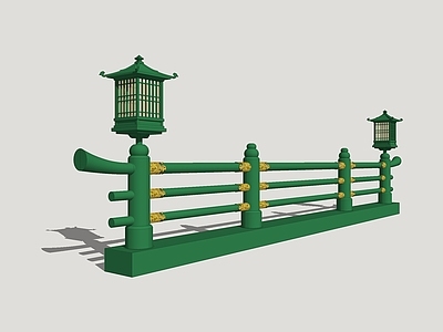 新中式景观围栏护栏 木围栏 影视护栏 护栏扶手 古风围栏