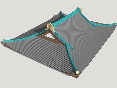 新中式寺庙建筑 影视建筑屋顶 国风建筑屋檐 古风建筑屋顶 古建屋顶