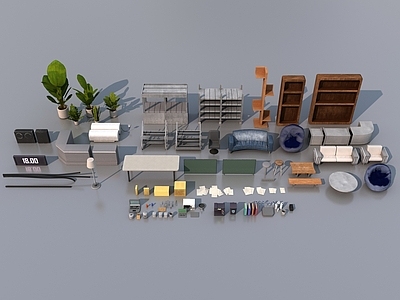 现代简约商展器材 科幻风 室内家具