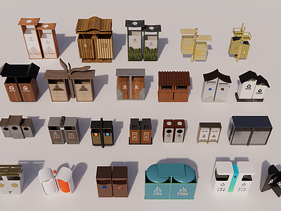 新中式垃圾桶 景观户外垃圾桶 新中式户外垃圾桶 美丽乡村垃圾桶 文旅项目垃圾桶 现代垃圾桶合集