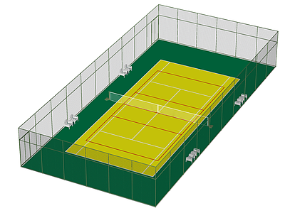 现代极简体育建筑 网球场