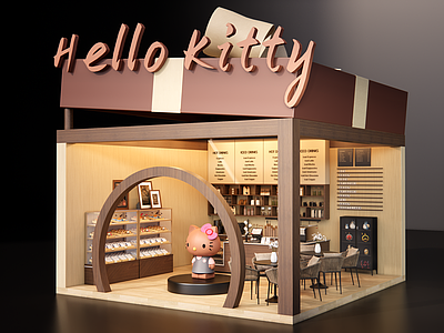 原木风咖啡厅 现代甜品店 咖啡店