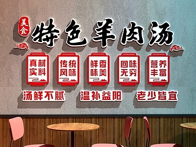 新中式挂件 羊肉店装饰画 餐厅装饰画 羊肉火锅店装饰画
